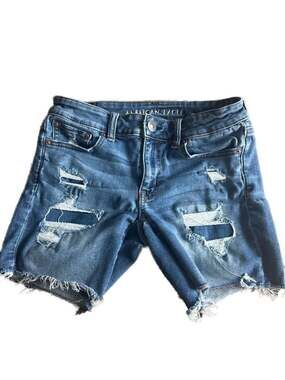 American Eagle Distressed Denim Cutoff Shorts